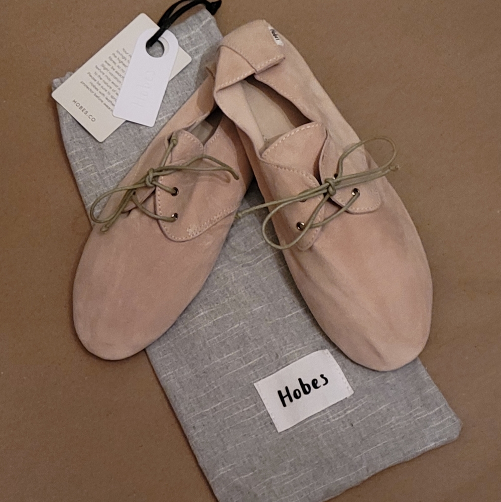 Hobes suede lace up shoes
